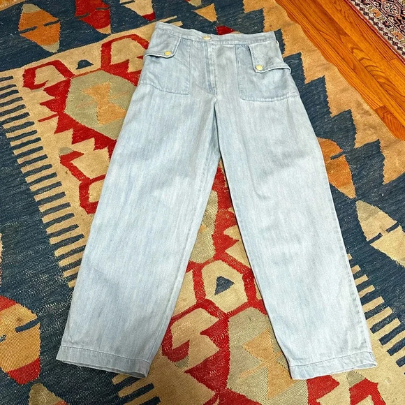 Ilana Kohn “Huxie” High Waisted Pale Denim Jeans - Picture 4 of 16